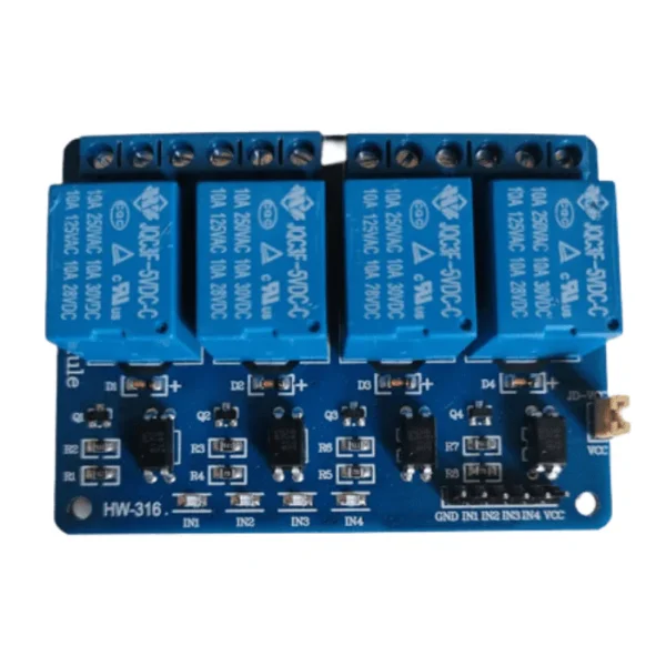 4 Channel 5V Relay Module with Optocoupler